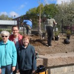 Volunteers at planting